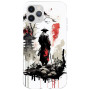 iPhone 11 Pro Silikon Kılıf Samurai Siyah Beyaz