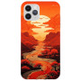 iPhone 11 Pro Max Silikon Kılıf Kızıl Canvas