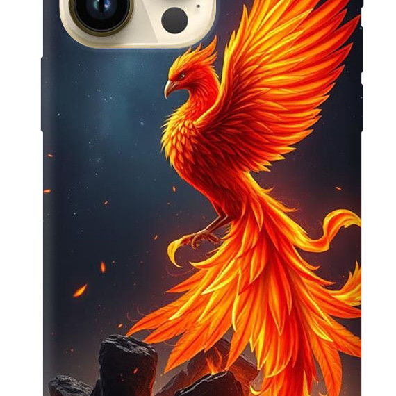 iPhone 11 Silikon Kılıf Anka Ateş
