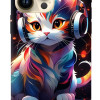 iPhone 14 Silikon Kılıf Kedi W