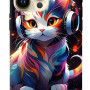 iPhone 12 Pro Silikon Kılıf Kedi W