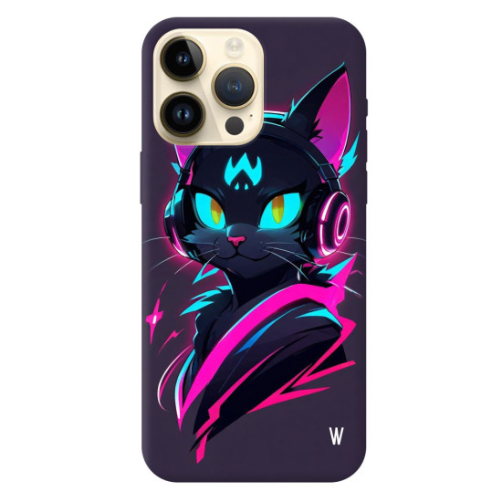 iPhone 14 Pro Max Silikon Kılıf Black Cat
