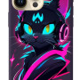 iPhone 16 Pro Max Silikon Kılıf Black Cat