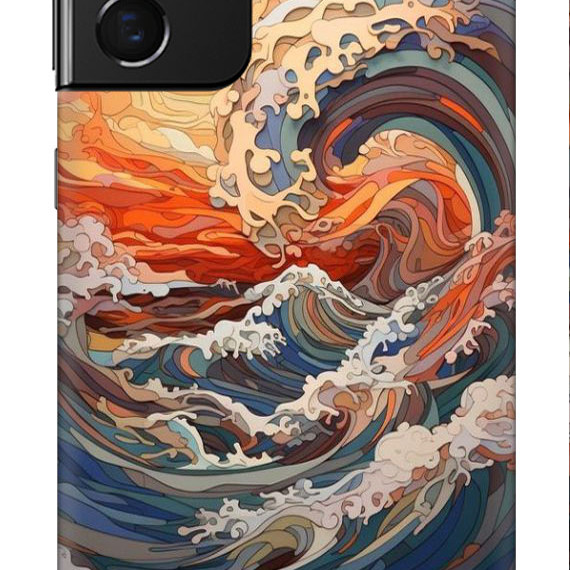 Samsung Galaxy A51 Silikon Kılıf Yağlı Dalga