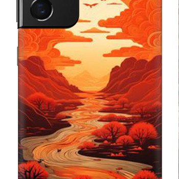 Samsung Galaxy A23 Silikon Kılıf Kızıl Canvas
