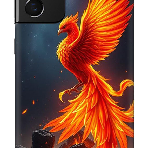 Samsung Galaxy S22 Silikon Kılıf Anka Ateş
