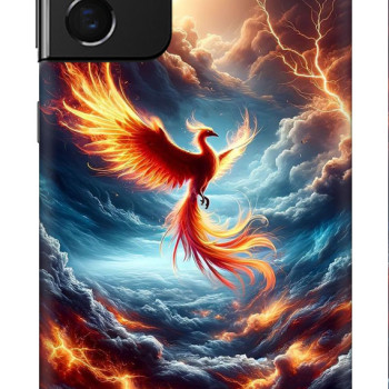 Samsung Galaxy A34 Silikon Kılıf Anka Bulutlar