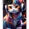 Samsung Galaxy S24 Ultra Silikon Kılıf Kedi W
