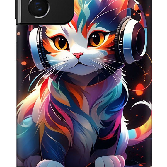Samsung Galaxy S20 Plus Silikon Kılıf Kedi W