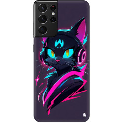 Samsung Galaxy A23 Silikon Kılıf Black Cat