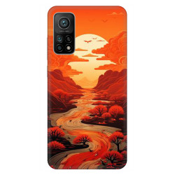 Xiaomi 11 Lite Silikon Kılıf Kızıl Canvas