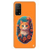 Redmi Note 13 Pro Plus Silikon Kılıf Turuncu Kedi