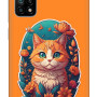 Xiaomi 12 Silikon Kılıf Turuncu Kedi