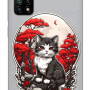 Xiaomi 11 Silikon Kılıf Gri Kedi