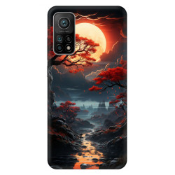 Xiaomi 11 Lite Silikon Kılıf Kızıl G&uuml;n Batımı