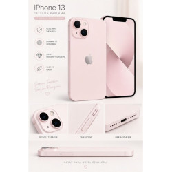 iPhone 13 Kaplama Pudra Pembe